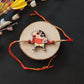 Indianvibez Shinchan Wooden Rakhi with Rudraksha, Funny Rakhi for Brother, Shop India - Kids Rakhi - Swadesiicart