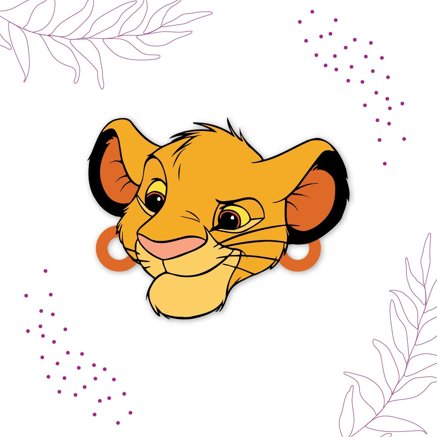 Indianvibez Simba Wooden Rakhi with Rudraksha, Lion King Rakhi for Bro, Shop India - Kids Rakhi - Swadesiicart