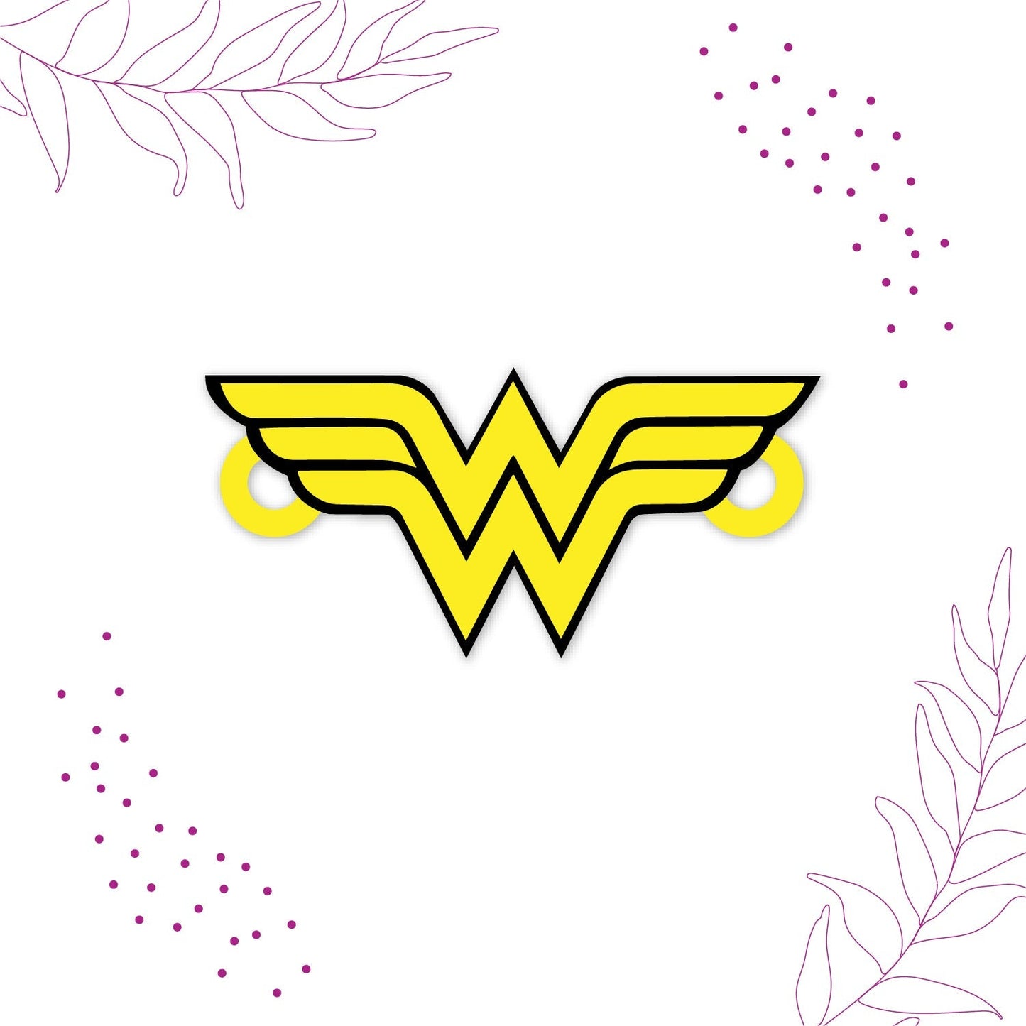 Indianvibez Wonder Woman Wooden Rakhi/Lumba - Kids Rakhi - Swadesiicart
