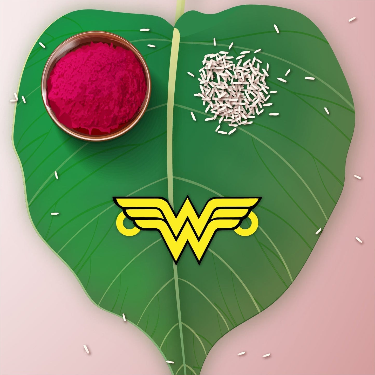 Indianvibez Wonder Woman Wooden Rakhi/Lumba - Kids Rakhi - Swadesiicart