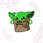 Indianvibez Yoda Wooden Rakhi with Rudraksha, Star Wars Rakhi for Bro, Shop India - Kids Rakhi - Swadesiicart