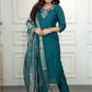 Lorenvalley Fashion Rama Roman Silk Hand Work Kurta Pant with Dupatta - Swadesiicart