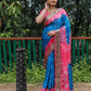 Lorenvalley Premium Pure Bandhej Tapeta Soft light weight silk saree with zari weaving Border - Multicolor - Swadesiicart