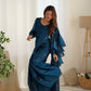 Lorenvalley Ready to wear Jimmy Choo Organza Fabric Border Lace Work Predrapped Saree - Swadesiicart