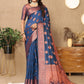 Lorenvalley Fashion Rama Soft Katan Silk Woven Design Copper Zari Weaving Saree - Swadesiicart