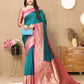 Lorenvalley Fashion Rama Soft Silk weaving Design Rich Zari Weaving Saree - Swadesiicart