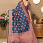 Lorenvalley Fashion Rama Soft Katan Silk Woven Design Copper Zari Weaving Saree - Swadesiicart