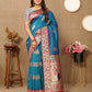 Lorenvalley Fashion Rama Soft Paithani Silk Woven Design Rich Meenakari Zari Weaving Pallu Saree - Swadesiicart