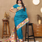 Lorenvalley Fashion Rama Soft Paithani Silk Woven Design Rich Zari Meenakari Weaving Saree - Swadesiicart