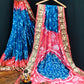 Lorenvalley Premium Pure Bandhej Tapeta Soft light weight silk saree with zari weaving Border - Multicolor - Swadesiicart