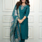 Lorenvalley Fashion Rama Roman Silk Hand Work Kurta Pant with Dupatta - Swadesiicart