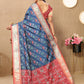 Lorenvalley Fashion Rama Patola Silk Woven Design with Zari Meenakari Weaving motifs Pallu Saree - Swadesiicart