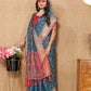 Lorenvalley Fashion Rama Patola Silk Woven Design with Zari Meenakari Weaving motifs Pallu Saree - Swadesiicart
