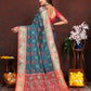 Lorenvalley Fashion Rama Patola Silk Woven Design with Zari Meenakari Weaving motifs Pallu Saree - Swadesiicart