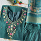 Lorenvalley Fashion Rama Roman Silk Hand Work Kurta Pant with Dupatta - Swadesiicart