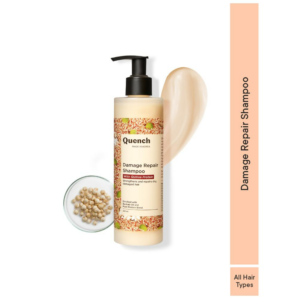 Quench Damage Repair Shampoo with Quinoa & Ceramides | Swadesiicart