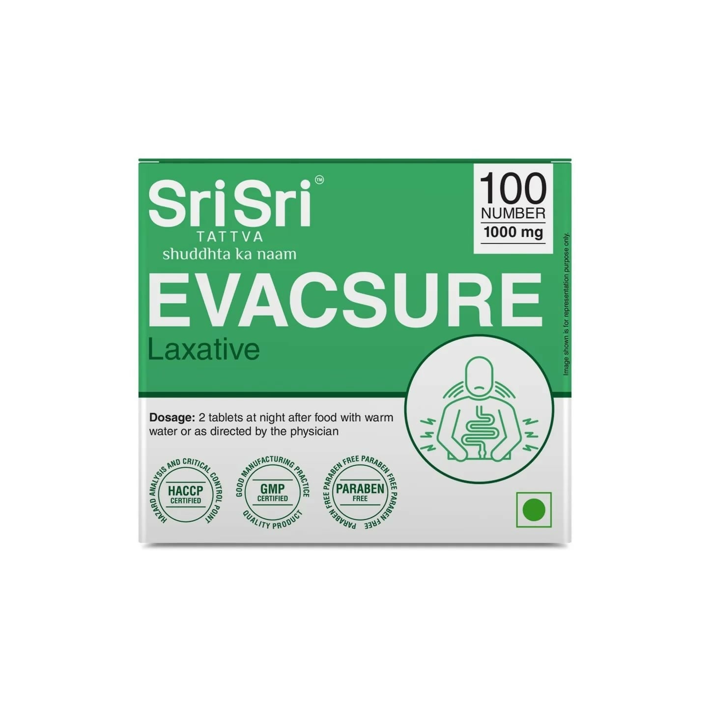 Sri Sri Tattva Evacsure - Laxative Tablets - Swadesiicart