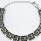 NVR Women American Diamond Rhodium-Plated Link Bracelet - Swadesiicart