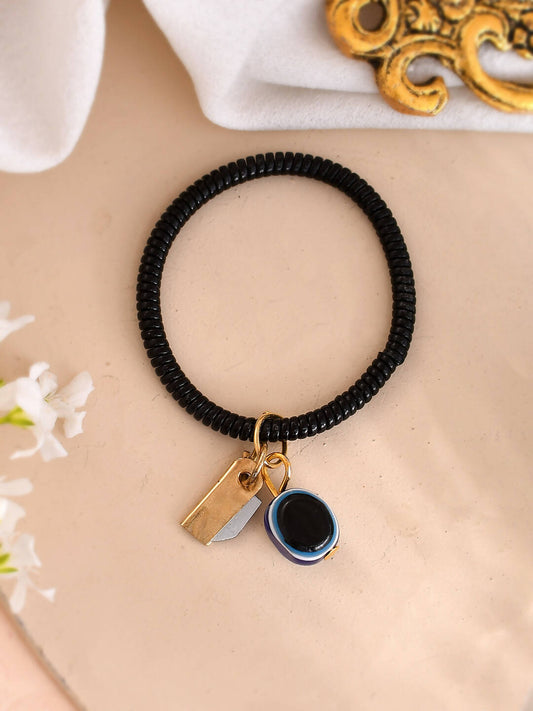 VOJ Women Black Color stainless steel Bracelet - VOJ (Valley Of Jewellery)