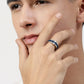 NVR Men's Rhodium Plated Stainless Steel Finger Ring - NR Retail-NVR