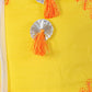 Lil Drama Festive Girls White Lehanga and Yellow Choli with Dupatta Ethnic Set | Swadesiicart
