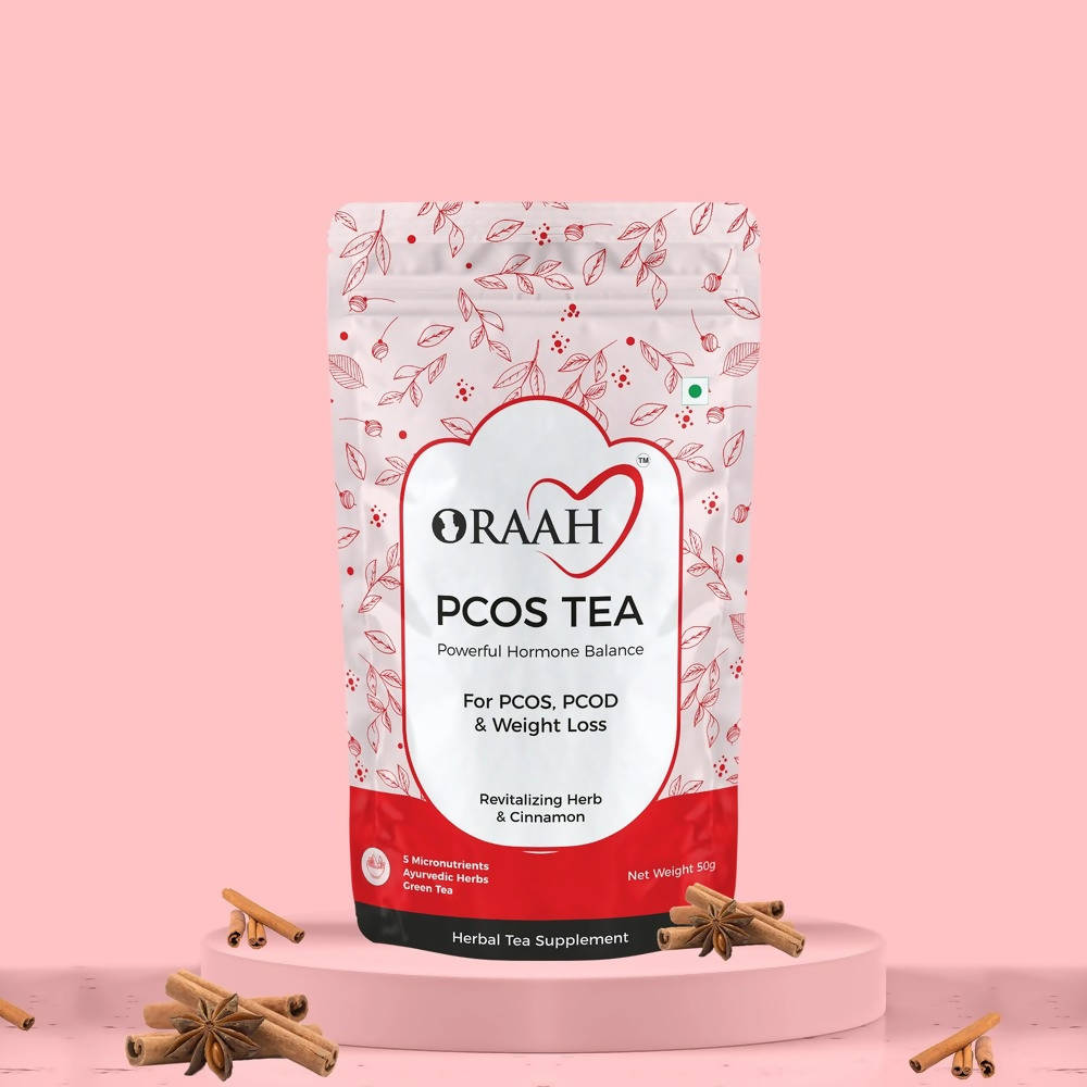 Oraah PCOS PCOD Herbal Tea - Cinnamon Flavour | Swadesiicart