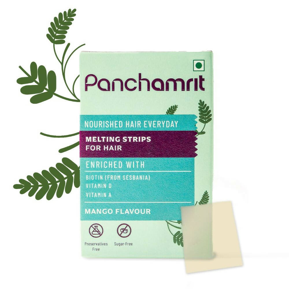 Panchamrit Melting Strips for Hair-Mango Flavor | Swadesiicart