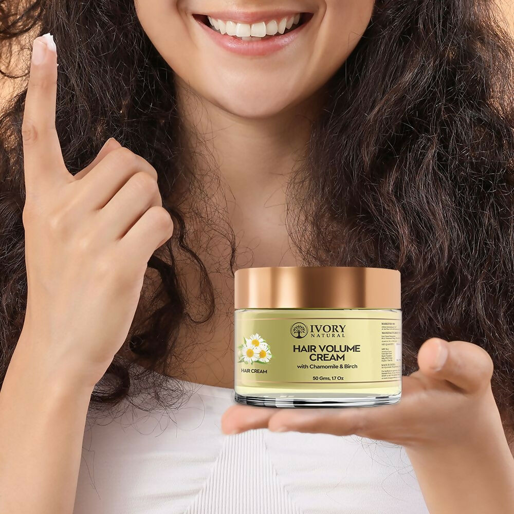 Ivory Natural Hair Volume Cream For Thicker, Fuller Looking Hair | Swadesiicart
