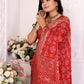 Anaita Red Soft Satin Silk Bandhej Print Saree With Kanchi Zari Weaving Border