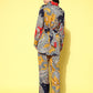 Yufta Red Paisley Printed Satin Co-Ords - Swadesiicart