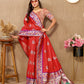 Lorenvalley Fashion Red Soft Paithani Silk Woven Design Rich Meenakari Zari Weaving Pallu Saree - Swadesiicart