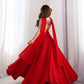 Lorenvalley Red Faux Georgette Stitched Lehenga Embroidery Blouse with Dupatta | Swadesiicart