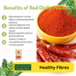Healthy Fibres Red Chilly Powder - Swadesiicart