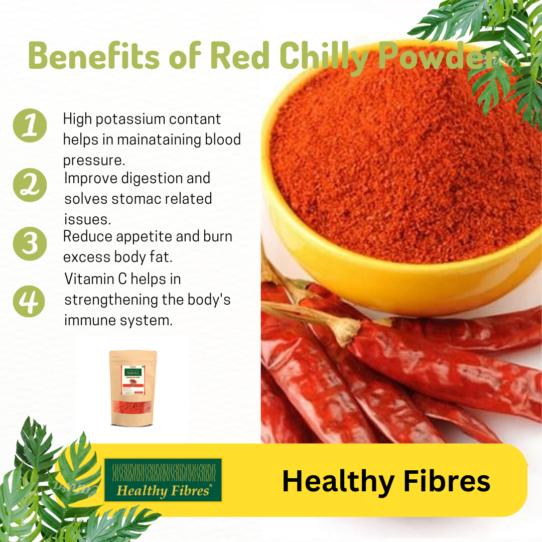 Healthy Fibres Red Chilly Powder - Swadesiicart