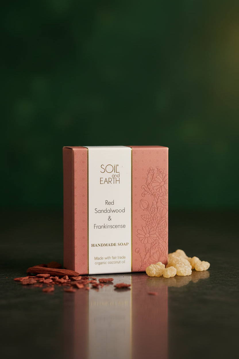 Handmade Soap - Red Sandalwood Frankin