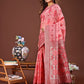 Anaita Red Banarasi Silk Saree With Blouse