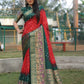 Anaita Red Woven Design Pure Bandhej Kanjivaram Soft Silk Saree