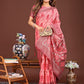 Anaita Red Banarasi Silk Saree With Blouse