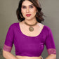 Vedant Vastram Litchi Silk Banarasi Silk Saree - Purple | Swadesiicart