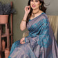 Vedant Vastram Litchi Silk Banarasi Silk Saree - Rama | Swadesiicart