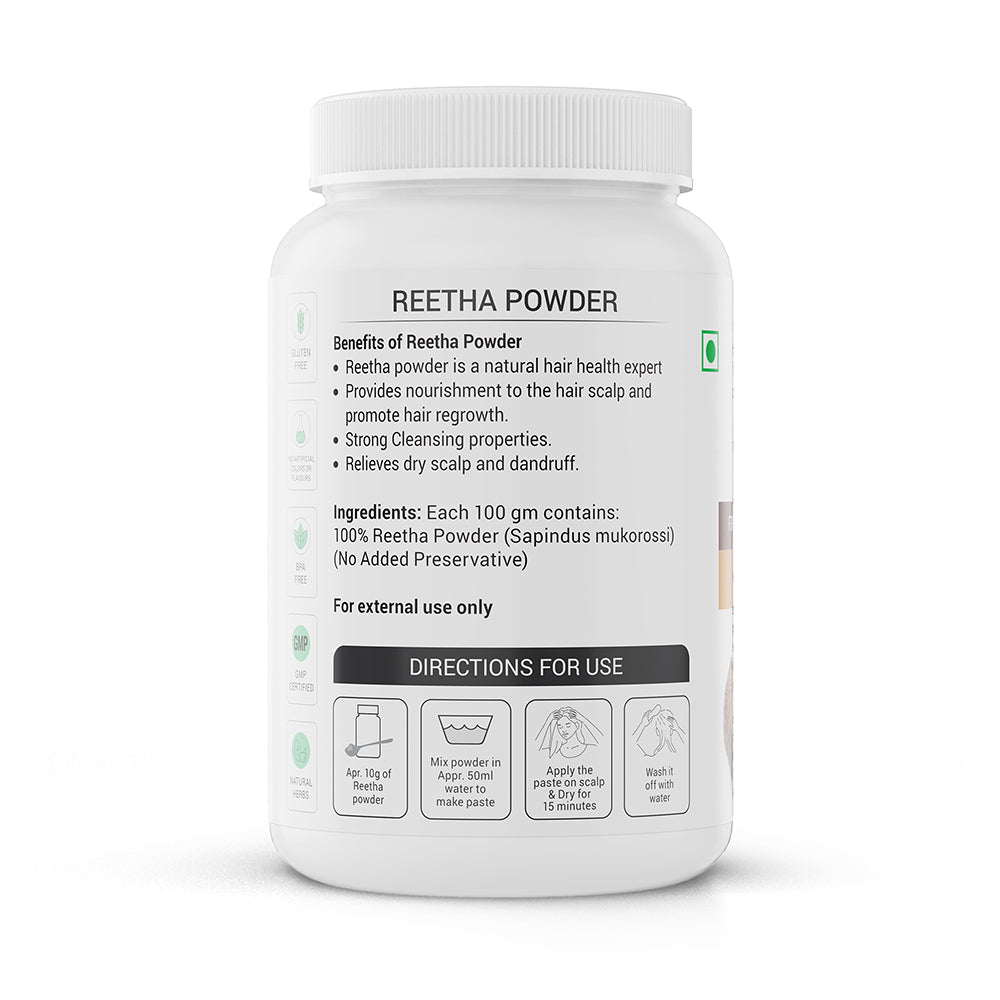 Krishna'S Herbal & Ayurveda Reetha Powder | Swadesiicart