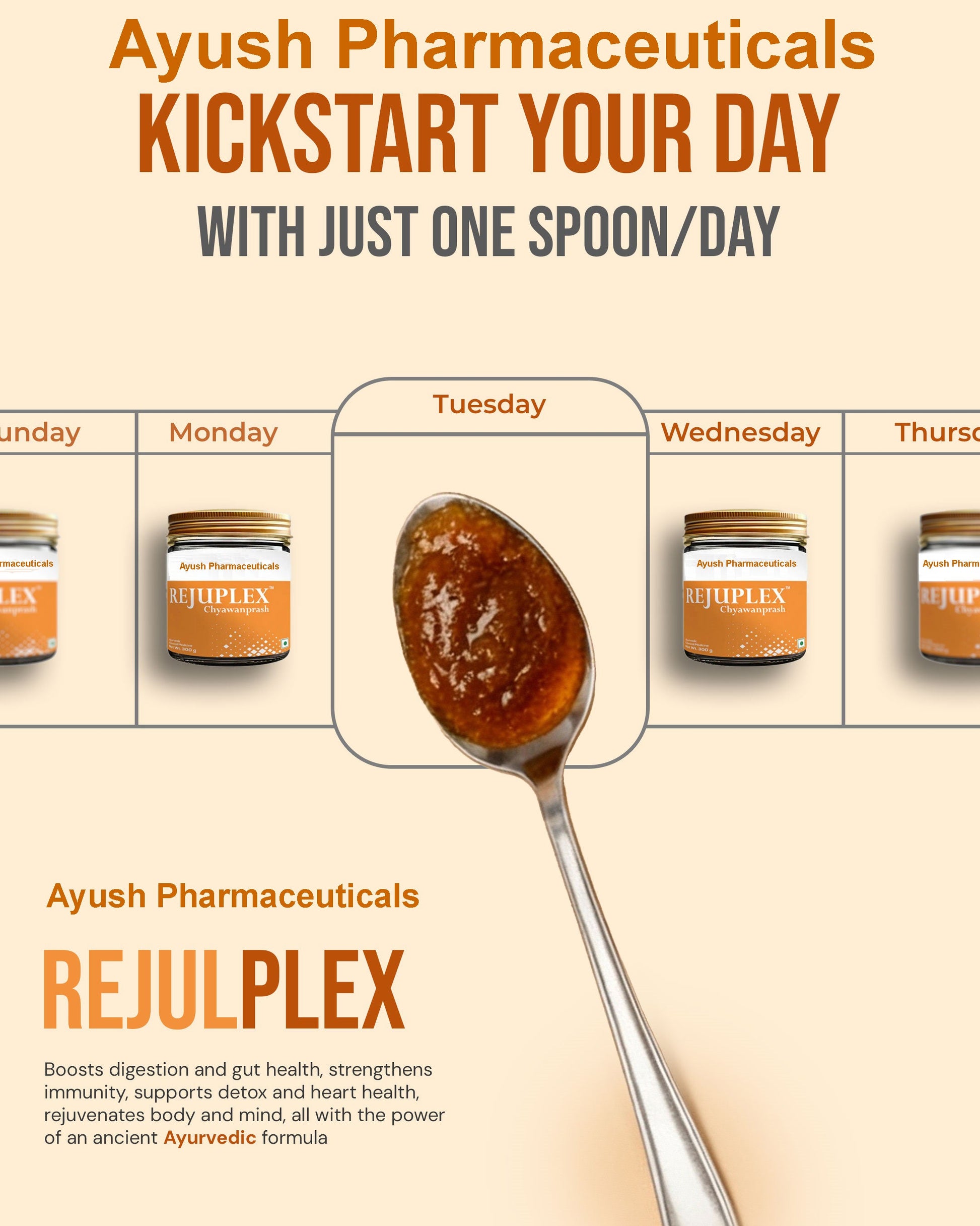 RejuPlex Chyawanprash - Low Sugar
