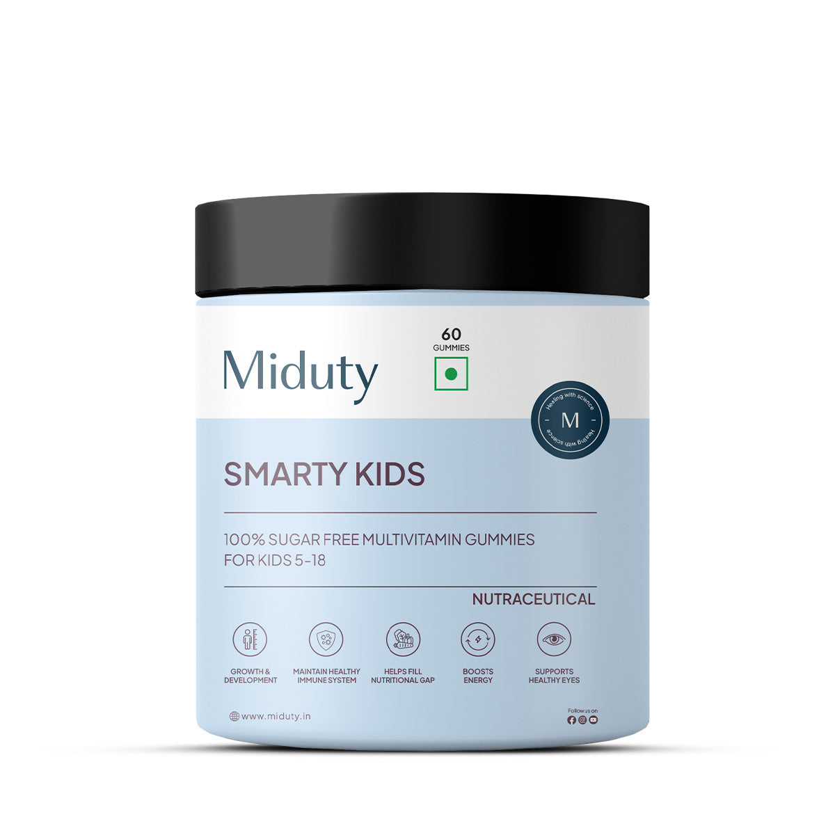 Miduty by Palak Notes Smarty Kids Multivitamin Gummies | Swadesiicart
