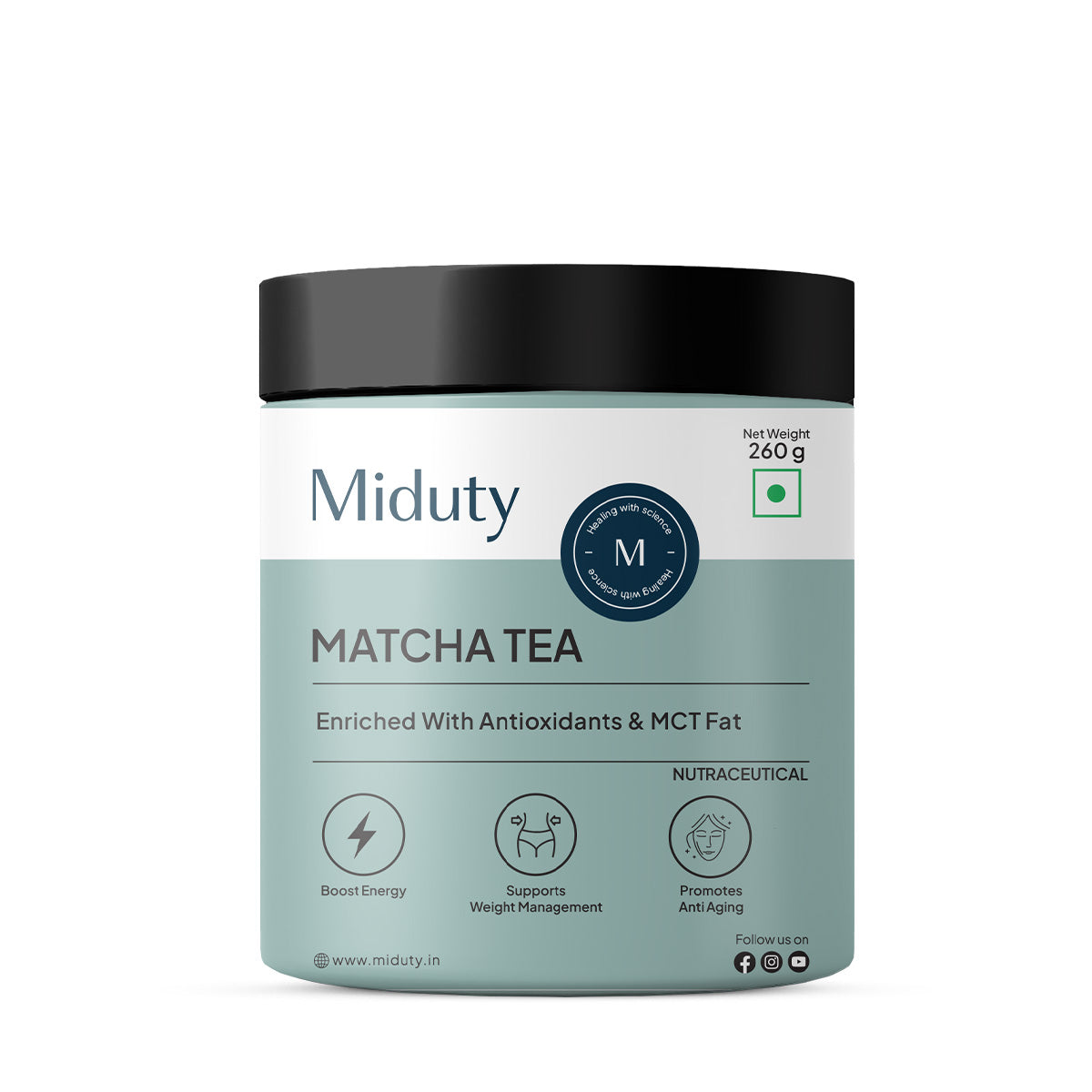 Miduty by Palak Notes Matcha Tea | Swadesiicart