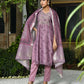 Vaasva Women's Chanderi Printed Suit Set With Pant And Printed Dupatta | Swadesiicart