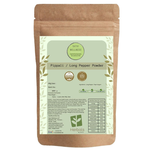 Satvi Wellness Pippali Powder | Kerala Pippali | Swadesiicart