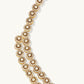 Nuyug 22K Gold-Plated Zircon Studded Enamel Embellished Dual Layered Necklace Set | Swadesiicart