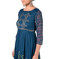 Aniyah Latest Cotton Block Printed Straight Kurta Blue Palazzo Set (AN-159K)