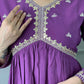 Partywear Designer BSY Viscose Purple Stitched Suit With Dupatta - Tanisha | Swadesiicart