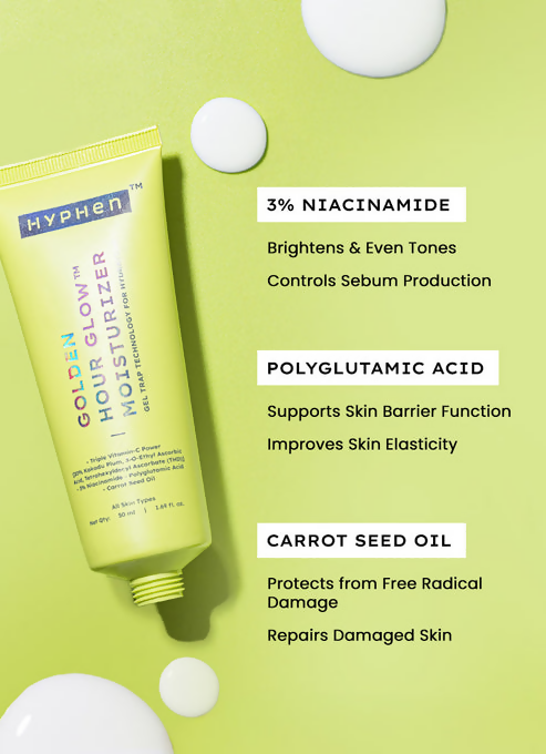 Hyphen By Kriti Sanon Golden Hour Glow Moisturizer | Swadesiicart